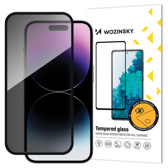 WOZINSKY Wozinsky Privacy Glass soukromé tvrzené sklo s antišpionážním filtrem pro iPhone 16 Plus