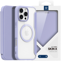 Dux Ducis POUZDRO DUX DUCIS SKIN X PRO PRO IPHONE 16 PRO MAX S MAGSAFE A KLOPOU - FIALOVÉ