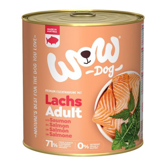 Wow konzerva Losos s rajčaty Adult 800g