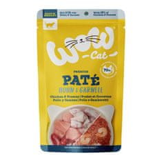 WOW Cat kapsička Paté Kuře s krevetami Adult 125g