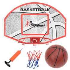 Vidaxl 5dílná sada nástěnného basketbalového koše s deskou 66x44,5 cm