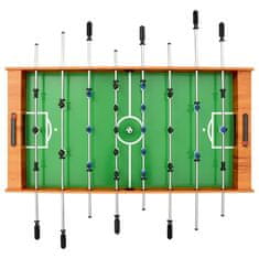 Vidaxl Skládací stolní fotbal 121 x 61 x 80 cm světle hnědý