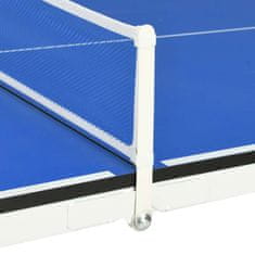 Vidaxl Stůl na stolní tenis se síťkou 152 x 76 x 66 cm modrý