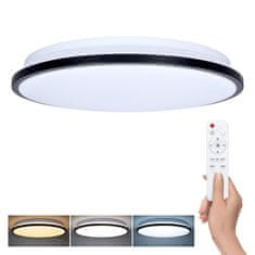 Solight Solight LED osvětlení s dálkovým ovladačem Jamil, 48W, 3360lm, 40cm, změna chromatičnosti, stmívatelné WO8011