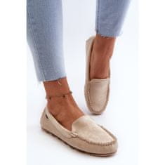 Dámské mokasíny Eco Suede Beige velikost 39