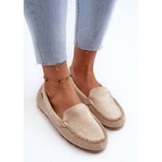 Dámské mokasíny Eco Suede Beige velikost 39