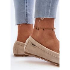 Dámské mokasíny Eco Suede Beige velikost 39