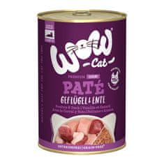 WOW Cat konzerva Paté Drůbež s kachnou Senior 400g