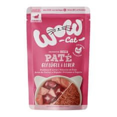 WOW Cat kapsička Paté Drůbež s játry Kitten/Junior 125g