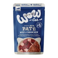 WOW Cat kapsička Paté Zvěřina s králíkem Senior 125g