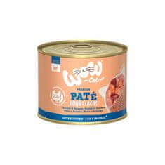 WOW Cat konzerva Paté Kuře s lososem Adult 200g