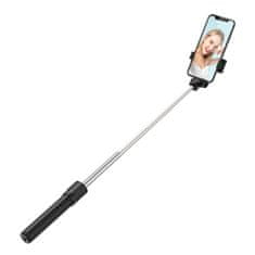 IZMAEL Teleskopický selfie stick WRY1S s trojnožkou - 70 cm - Černá KP34933