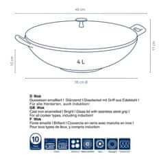 Kela Wok s poklicí litinový CALIDO 36 cm KL-11947