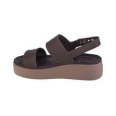 Crocs Sandály hnědé 39 EU Brooklyn Low Wedge