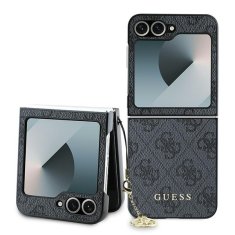 Guess Originální kryt GUESS 4G Charm GUHCZF6GF4GGR pro Samsung Galaxy Z Flip 6 , barva černá