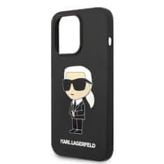 Karl Lagerfeld KLHCP14XSNIKBCK hard silikonové pouzdro iPhone 14 PRO MAX 6.7" black Silicone Ikonik