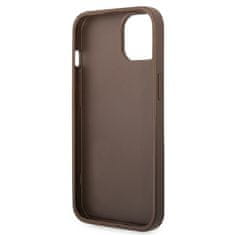 Guess GUHCP14S4GMGBR hard silikonové pouzdro iPhone 14 6.1" brown 4G Big Metal Logo