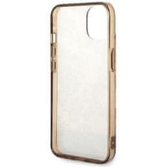 Guess GUHCP14SHGPLHC hard silikonové pouzdro iPhone 14 6.1" ochre Porcelain Collection