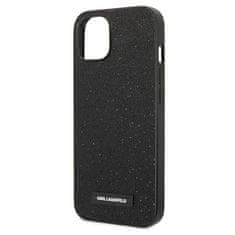 Karl Lagerfeld KLHCP14MG2ELK hard silikonové pouzdro iPhone 14 PLUS 6.7" black Glitter Plaque Logo