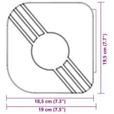 Vidaxl Zatahovací markýza modrá a bílá 4,5 x 3 m textil a hliník