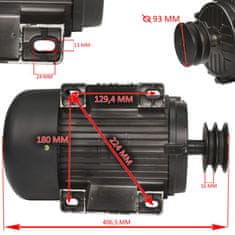 MAR-POL Elektromotor 4 kW, 3-fázový, 380V/400V, typ Y112M-2 M8803001