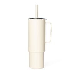 shumee MiiR - All Day Straw Cup Ecru - Termální hrnek s brčkem 950ml