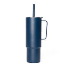 shumee MiiR - All Day Straw Cup Navy Blue - Termální hrnek s brčkem 950ml