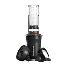 shumee AeroPress Go Plus - Kávovar s termohrnkem, černý