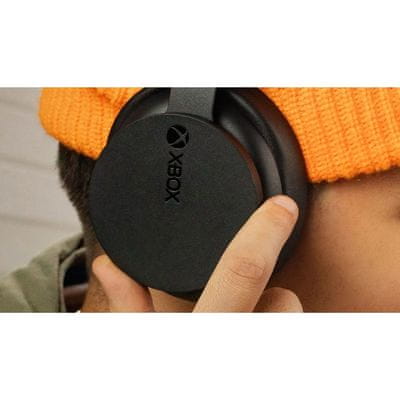 Sluchátka XBOX Wireless Headset, 40mm měniče, Xbox One, Xbox Series X, Dolby Atmos, USB-C, herní headset, paměťová pěna, hliník