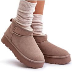 Módní khaki Nucca Suede Low Snowballs velikost 41