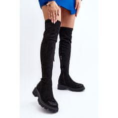 Dámské boty La.Fi Flat Knee Heeled Boots 270068B-SU Black velikost 41