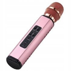 KIK KX3382 Karaoke Bluetooth mikrofon, 2000mAh růžový