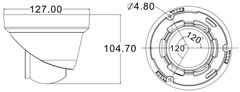 Avtech DGM5206SVAT - 5MPX IP Dome kamera