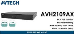 Avtech Kamerový set 1x NVR AVH2109AX a 8x 5MPX IP Dome kamera DGM5206SVAT + 8x Kabel UTP 1x RJ45 - 1x RJ45 Cat5e 15m ZDARMA!