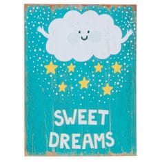 Clayre & Eef Cedule SWEET DREAMS 30x40 cm