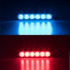 Stualarm 2x PROFI SLIM výstražné LED světlo vnější, červené+modré, 12-24V, ECE R65 (911-006blu+red)