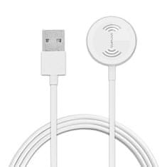 4smarts 4SMARTS VOLTBEAM MINI INDUKČNÍ NABÍJEČKA PRO APPLE WATCH 1-8/SE S 1M USB-A KABELEM 2,5W BÍLÁ/BÍLÁ 462330