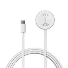 4smarts 4SMARTS VOLTBEAM MINI INDUKČNÍ NABÍJEČKA PRO APPLE WATCH 1-8/SE S 1M USB-C KABELEM 2,5W BÍLÁ/BÍLÁ 462550