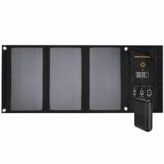 4smarts 4SMARTS SOLÁRNÍ PANEL VOLTSOLAR 21W + POWER BANKA 10000MAH ČERNÁ 540531