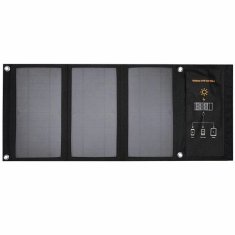 4smarts 4SMARTS SOLÁRNÍ PANEL VOLTSOLAR 21W + POWER BANKA 10000MAH ČERNÁ 540531