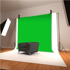 4smarts 4SMARTS GREEN-SCREEN CHROMA-KEY TKANINA S RUKOJETÍ A MONTÁŽNÍMI OKY 3X2M 460519