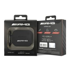 MERCEDES KRYT AMG AMAPRBK AIRPODS PRO ČERNO/ČERNÉ SILIKONOVÉ VELKÉ LOGO