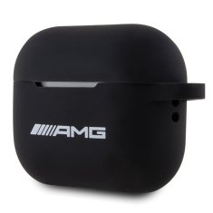 AMG KRYT AMG AMAP2RBK AIRPODS PRO 2 (2022/2023) ČERNO/ČERNÝ SILIKONOVĚ BÍLÉ LOGO