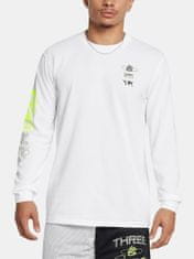 Under Armour Pánské tričko Under Armour Curry HW Verbiage LS Tee-WHT S