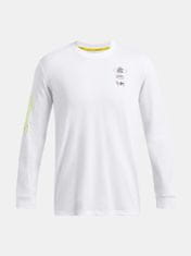 Under Armour Pánské tričko Under Armour Curry HW Verbiage LS Tee-WHT S