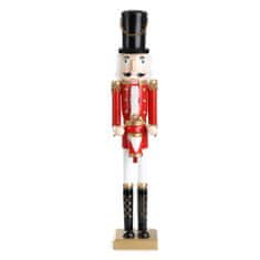 Homla Vánoční figurka | NUTCRACKER | louskáček s bubnem | 50 cm | 836126