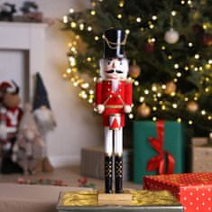 Homla Vánoční figurka | NUTCRACKER | louskáček s bubnem | 50 cm | 836126