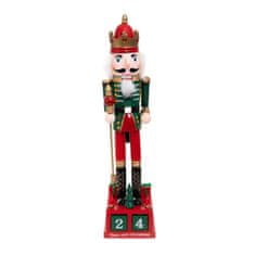 Homla Vánoční figurka | NUTCRACKER | adventní kalendář s louskáčkem | 42 cm | 867786