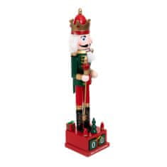 Homla Vánoční figurka | NUTCRACKER | adventní kalendář s louskáčkem | 42 cm | 867786