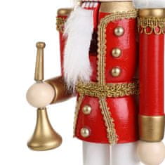 Homla Vánoční figurka | NUTCRACKER | louskáček s trubkou | 38 cm | 836119